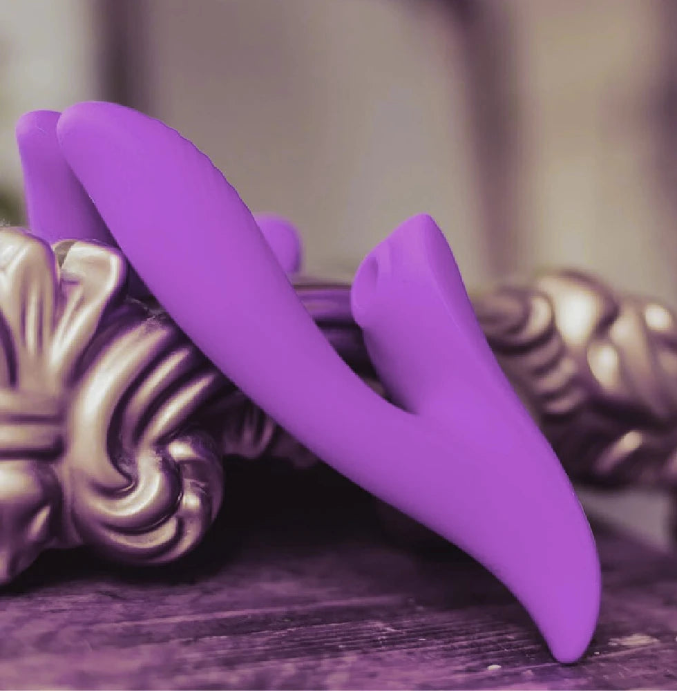 Vibrador doble estimulación con succión Happy Angel