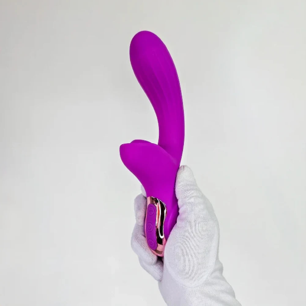 Vibrador doble estimulación con succión Caesar
